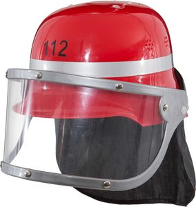 Feuerwehrhelm rot für Kinder KW 56 cm Kostüm-Zubehör