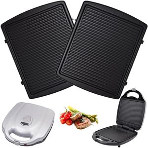 Syntrox Germany XXL Kontaktgrill mit Wechselplatten - 2000W Grillplatte für Sandwiches, Fleisch und Gemüse