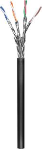 CAT 6 Outdoor Netzwerkkabel, S/FTP (PiMF), schwarz