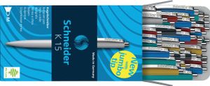 Schneider Kugelschreiber K15 farbsortiert Schreibfarbe blau, 50 St.