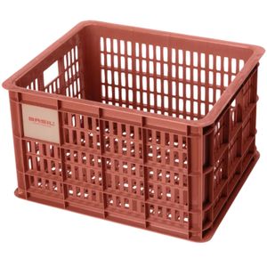 Basil Fahrradkasten Crate M, 29,5 ltr, Kunststoff 33 x 44 x 25 cm terra red