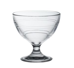 Duralex 5002AB06A1111 Gigogne Glace Eisbecher, Eisschale, 9.9cm, 250ml, Glas, transparent, 6 Stück