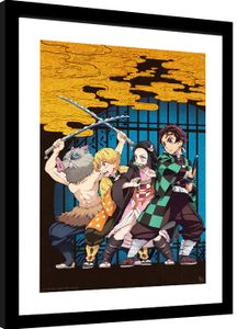 Demon Slayer - Key Art Gerahmte Poster, Bilder