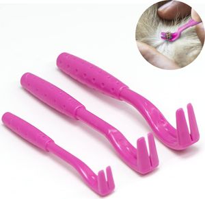 Zeckenhaken | ohne Zerquetschungsgefahr | 3 Gr??en fš¹r alle Zecken | Anti Zeckenhebel Schutz Hund Katze Pferd | Alternative Zecken Mittel Karte Pinzette Halsband Tablette Zange Entferner