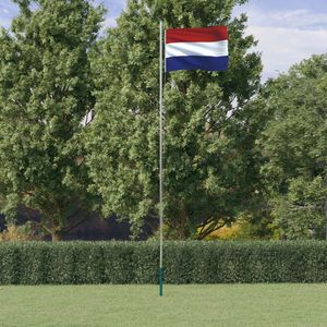 KAMELUN Niederländische Flagge mit Mast 6,23 m Aluminium
