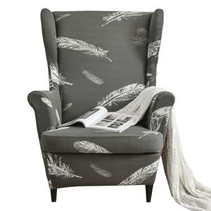 Stretch Wing Chair Sofa Slipcover Printed Elastan Sofa Cover Nábytek Protector Non-Slip Soft, Feather