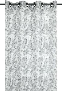 STOF | Gardinen - ZIANA - 140x260 cm - Schwarz mit botanischem Muster - Leicht und elegant STOF | Gardinen - ZIANA - 140x260 cm - Schwarz mit botanischem Muster - Leicht und elegant