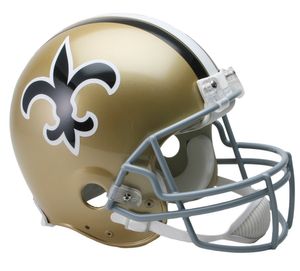 NFL New Orleans Saints Mini Helm Throwback 1967-75 Riddell Footballhelm