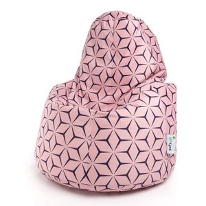 Sessel Sitzsack Beanbag Sitzkissen Active Modern Premium - Farbe: Rosa mit Muster