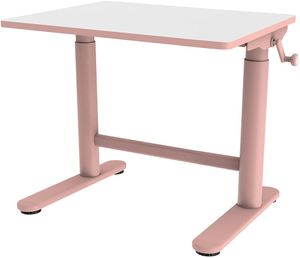 Detský písací stôl XD s nastaviteľnou výškou 49-70 cm, školský stôl, písací stôl, stôl pre mládež Spacetronik SPEX101 (ružový)