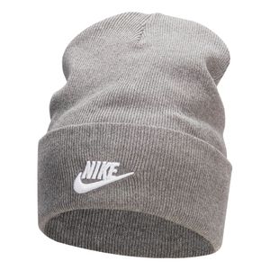 Nike U Nk Peak Beanie Tc Fut L - carbon heather/white, Größe:-