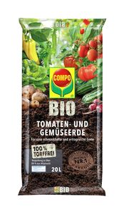 COMPO BIO Tomaten- und Gemüseerde 20 l torffrei