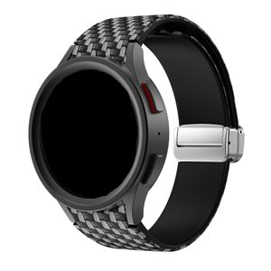 Strap-it Carbon Fiber Samsung Galaxy Watch 6 Classic 47mm Armband D-Buckle