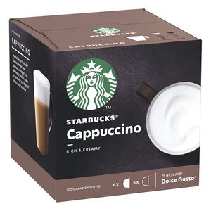 Starbucks by Nescafe Dolce Gusto 12 Kapseln Cappuccino Rich and Creamy Arabica Coffee 120g