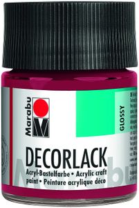 Marabu Acryllack "Decorlack" karminrot 50 ml im Glas