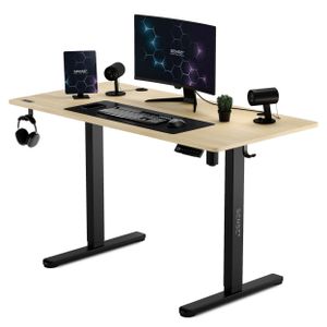 Počítačový stôl Sense7 Nojo, herný stôl, 120 x 60 cm, elektrické nastavenie výšky, pamäťová funkcia, držiak na slúchadlá, organizér káblov