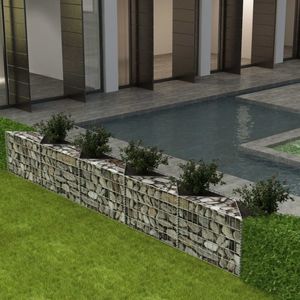 vidaXL gabionový kôš na sadenie zeleniny na vyvýšenom záhone z ocele 300 × 30 × 50 cm