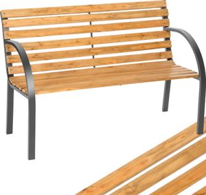 tectake Gartenbank Micha L 119,5 x T 62 x H 83 cm, aus Holz , Farbe Braun tectake Gartenbank Micha L 119,5 x T 62 x H 83 cm, aus Holz , Farbe Braun