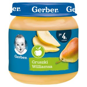 Hrušky Gerber Williams pre deti po 4 mesiacoch 125 G