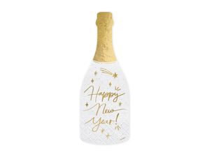 20 Servietten Silvester Champagnerflasche