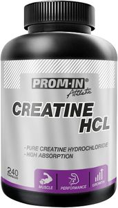 Prom-IN Kreatin HCL Kapseln - 240 Kapseln mit hochverdaulichem Kreatin für optimierte Trainingsleistung | 120 tägliche Anwendungen