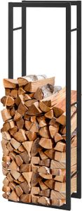 Kaminholzregal für Innen & Außen Praktisches Holzlager 125 x 25 x 40 cm