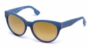 Diesel Damen Brille Sonnenbrille Markenbrille, Größe:Einheitsgröße, Farbe:Blau