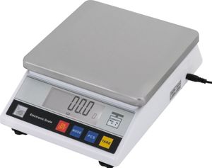 Cyfrowa waga elektroniczna Precyzyjna waga przemysłowa 0,5g-10kg z funkcją liczenia i tarowania Biały