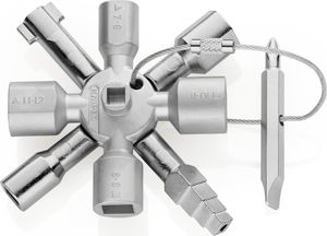 Schaltschrankschlüssel TwinKey® 6 Funktionen m.Magnet Verb.KNIPEX