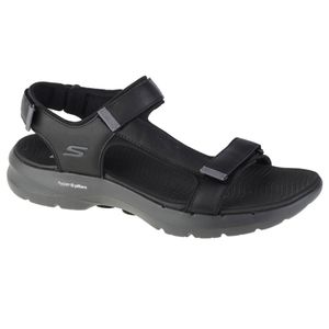 Skechers Go Walk 6 Sandal 229126-BKGY, Sandały, Mężczyźni, Czarny, Rozmiar: 44