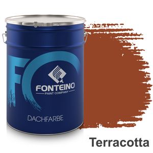 Dachbeschichtung Sockelfarbe Dachfarbe Dachziegelbeschichtung - Terracotta 20L