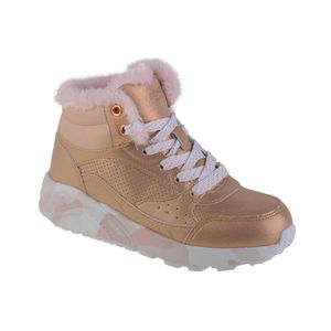 Skechers Uno Lite Kinderschuhe Mädchen Schnürstiefel Gold Freizeit, Schuhgröße:39 EU