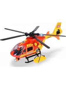 Dickie Toys Spielwaren Rettungs-Hubschrauber Airbus H145 mit Aufzieh-Propeller, Licht, Sound & Zubehör, 36 cm Spielzeugflugzeuge Autos Spielautos
