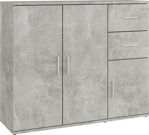vidaXL Kredens betonowy szary 91x29,5x75cm materiał drewnopochodny