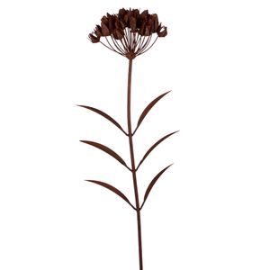 UNUS® Gartenstecker Blume Rostopitk Metallblume 103 cm 3D Optik Gartendeko