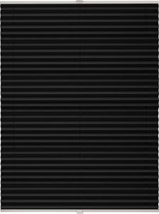 Plissee auf Maß Klemmfix ohne Bohren Farbe: Schwarz, Größe: B): 61-70 cm, H): 201-250 cm