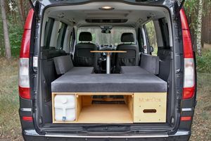 MoonBox Campingbox Campingküche Bettfunktion Schlafsystem VW Van Kombi Typ 119