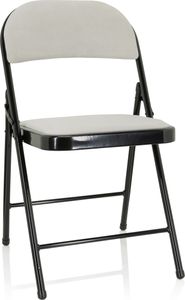 hjh OFFICE Klappstuhl TUDELA I Stoff Beistellstuhl Gästestuhl Stuhl klappbar bis 130 kg belastbar