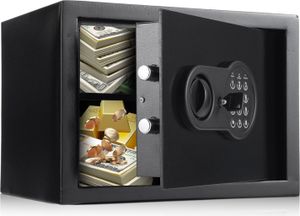 Feuerfestes, wasserdichtes Alarmsystem fš¹r Heimtresore mit feuerfester Dokumententasche, Tastenfeld und Ersatzschlš¹ssel, digitale Heimsicherheit fš¹r Akten, Geld, Gold, Schmuck, Wertsachen, an der Wand montierter versteckter Safe