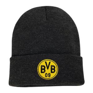 Borussia Dortmund BVB Logo Beanie grau
