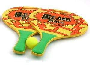 Beach-Ball, farbig, Set aus Holz