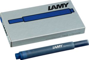 LAMY Großraum-Tintenpatronen T10 blauschwarz im Blister 5 Patronen