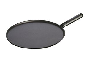 Staub Guss Crêpes-Pfanne mit Gusseisengriff Schwarz 30 cm