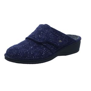 Finn Comfort Andermatt Damen Hausschuhe Blue, Textil, NEU - Haus - hüttenschuhe Damen Hausschuhe, Blau