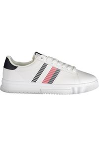 Tommy Hilfiger Bílé polyesterové tenisky s tkaničkami a logem - EU40/US7