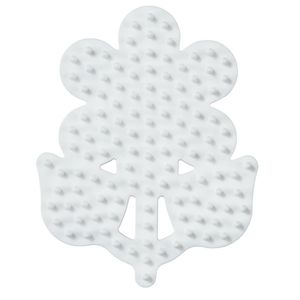 Hama Stiftplatte "kleine Blume" weiß für Bügelperlen midi