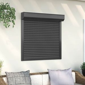 vidaXL Rollladen Aluminium 100x100 cm Anthrazit