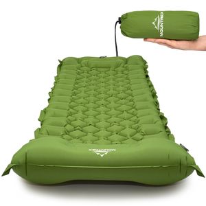 MOUNTREX Isomatte - Outdoor, Camping Luftmatratze - Ultraleicht & Kleines Packmaß (700g) - Aufblasbare Matratze, Schlafmatte mit Fußpumpe - Faltbar