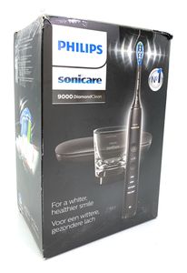 Philips HX9911/09 Elektrische Schallzahnbürste Philips Sonicare Diamondclean 9000, ideal für eine gründliche Reinigung, mit USB-Reiseetui und Ladebecher, Hx9911/09
