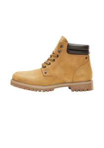 Jack & Jones Herren Schuhe Schnür-Stiefel - JfwStoke Worker-Boots Stiefeletten, Farbe:Gelb, Schuhe NEU:EU 44
